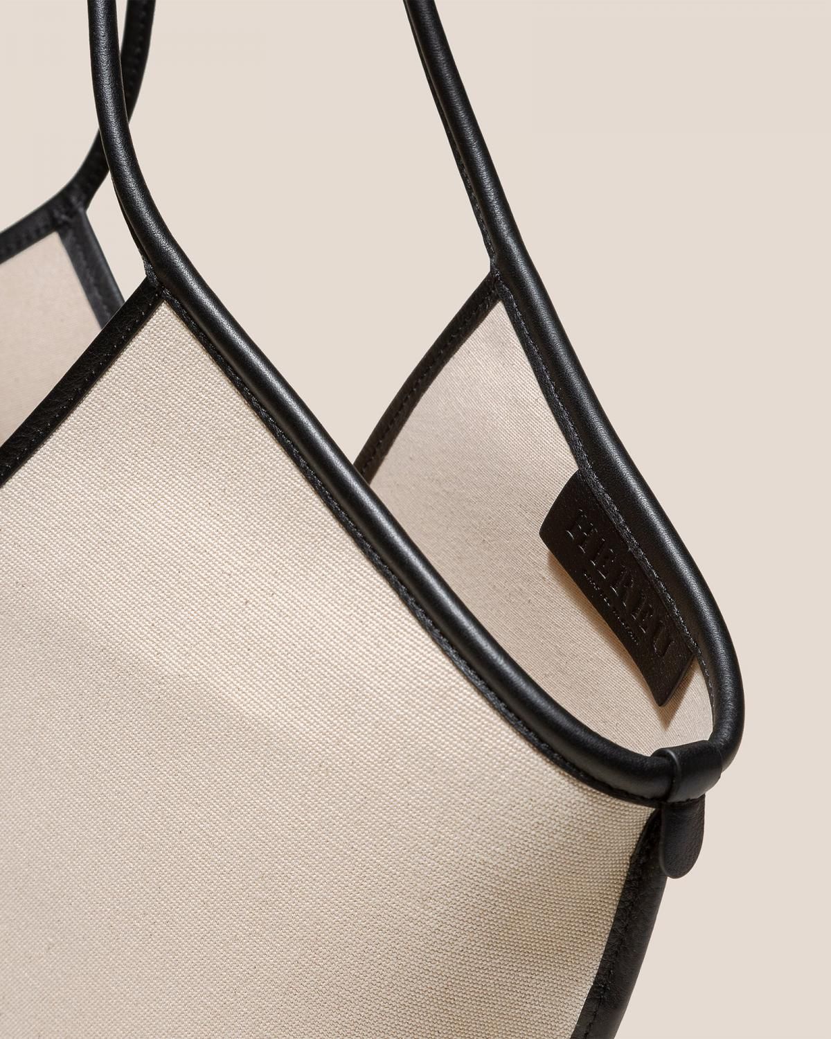 헤레우 칼렐라 프리미엄 오가닉 레더트림 토트백 7697090248920 BEIGE/BLACK - 상세 이미지 3