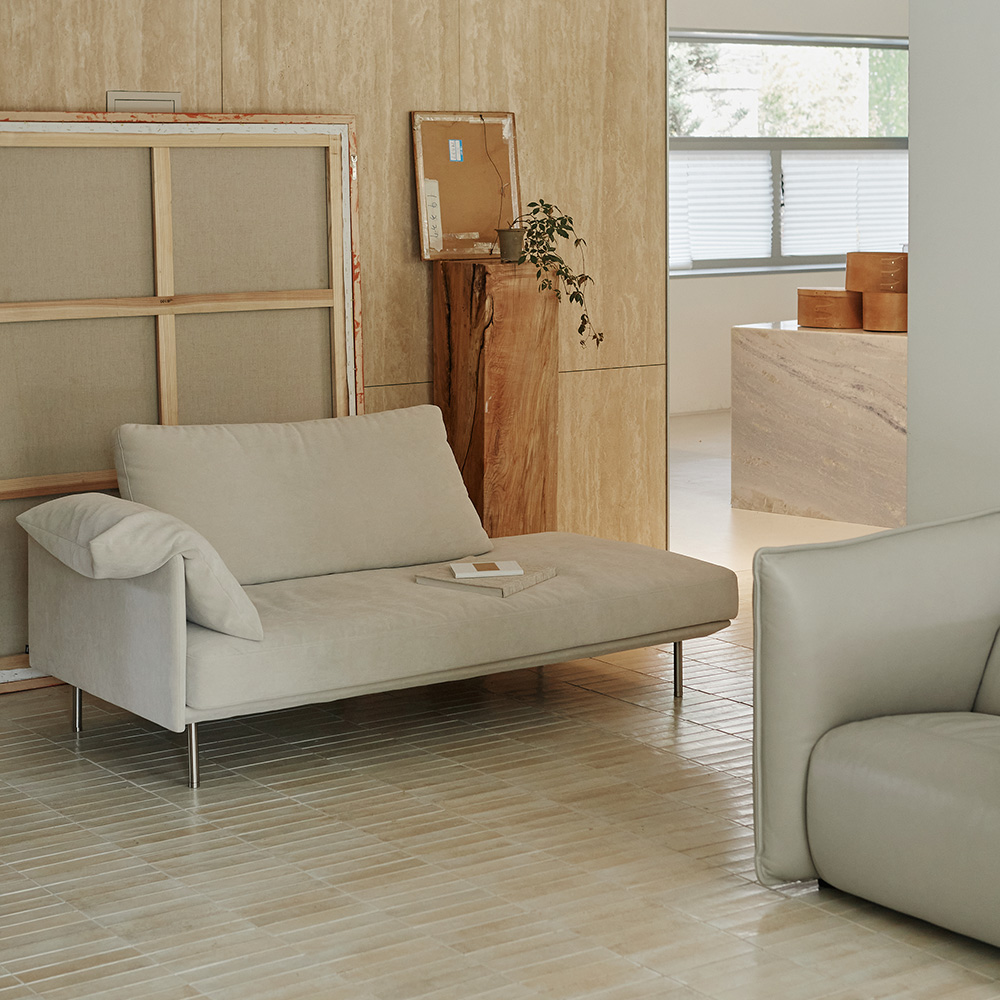 알로소 바드 2인소파 패브릭소파 (데이베드, 노르딕패브릭)