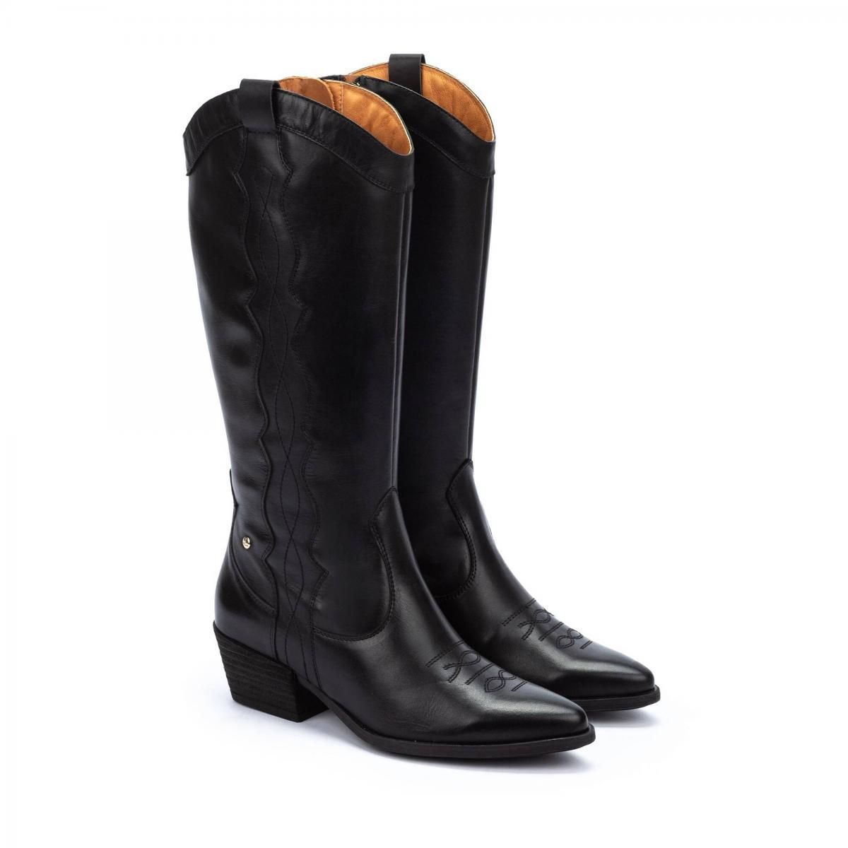피콜리노스 웨스턴 카우걸 스타일 롱부츠 VERGEL W5Z-9546 BLACK - 상세 이미지 2