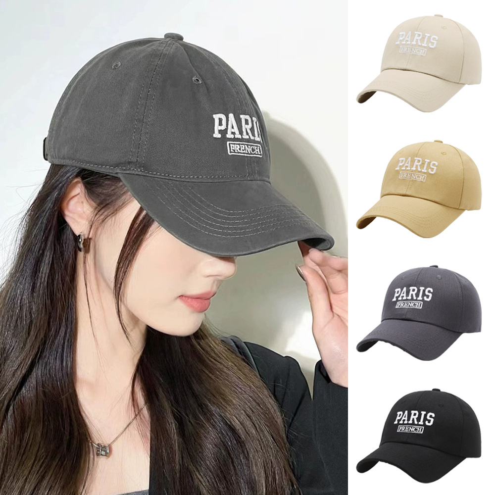 paris모자 얼굴작아보이는 머리 연예인 소두 깊은볼캡 - 상세 이미지 3