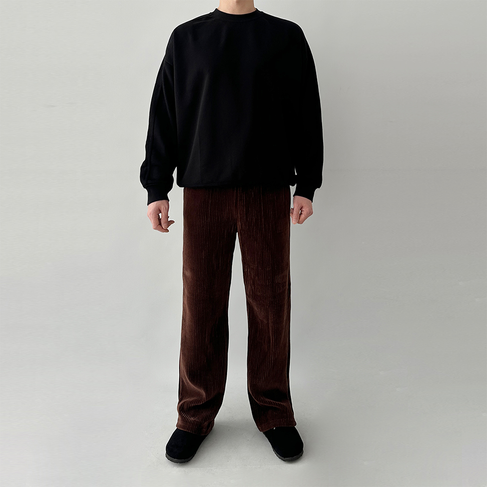 1+1 남성코듀로이팬츠 남자골덴바지 와이드팬츠 이미지 7