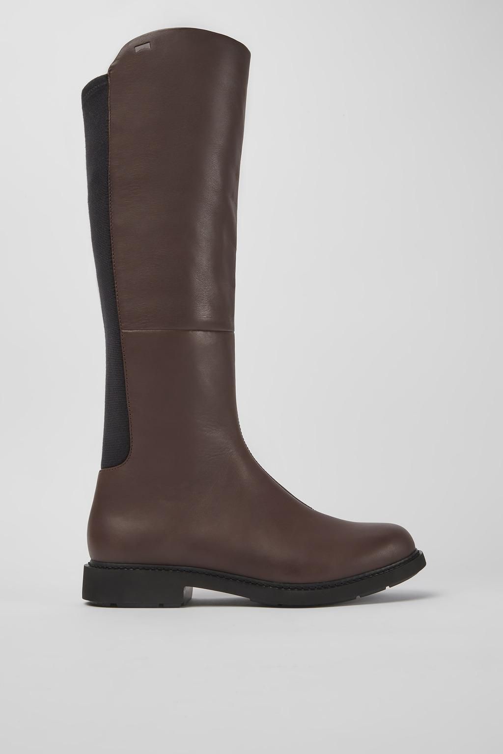 캠퍼 프리미엄 레더 브라운 청키솔 롱부츠 Neuman K400248-005 BROWN - 상품 이미지