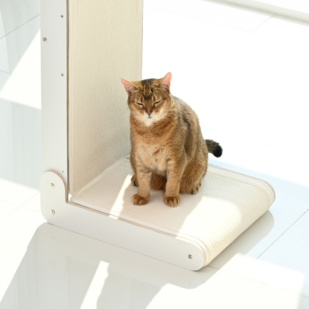 펫코본 고양이 수직 원목 스크래쳐 카페트 교체형 철제프레임 대형