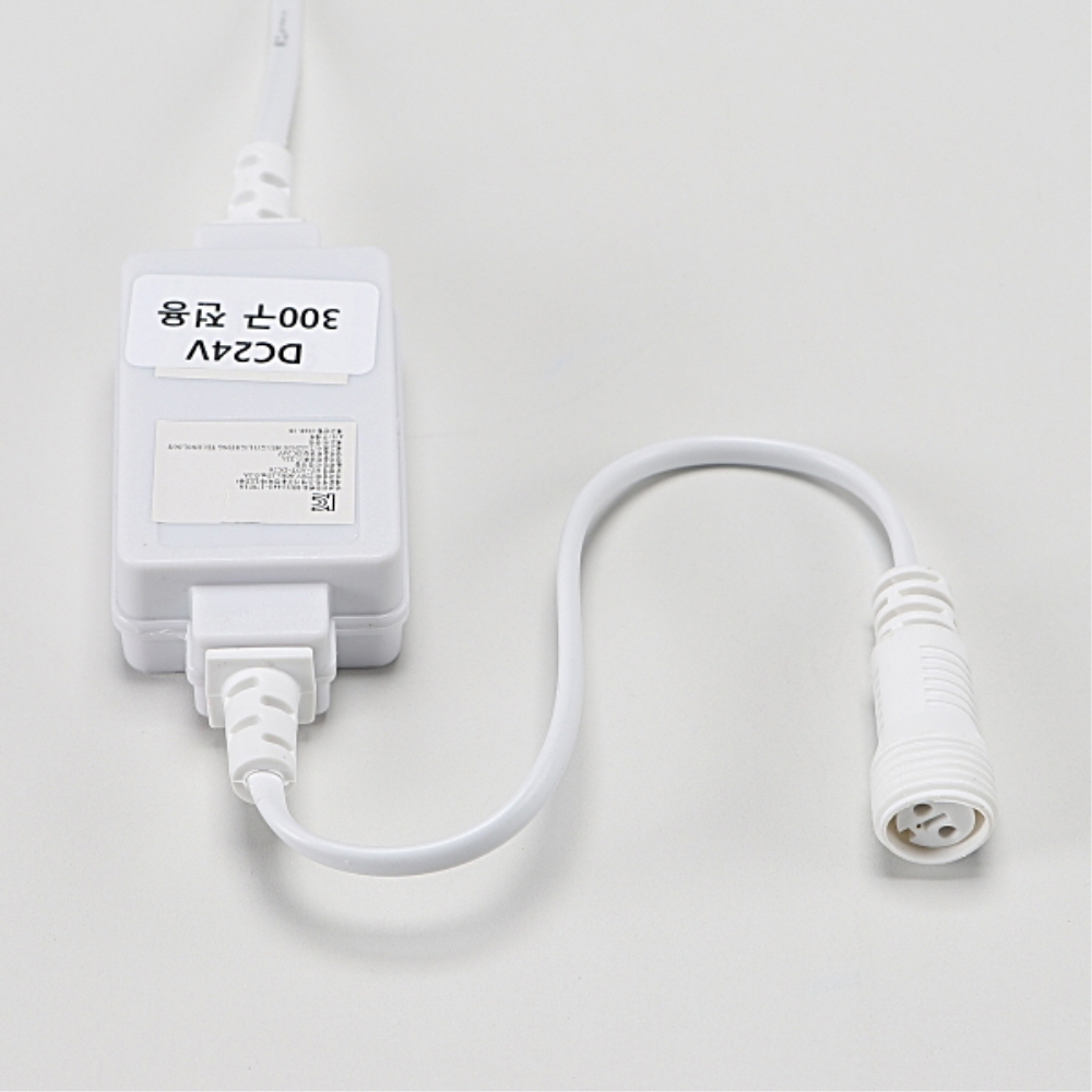 LED 트리구 정류기 어댑터 백색선 DC24V 96구 300구 겸용 컨버터 - 상품 이미지