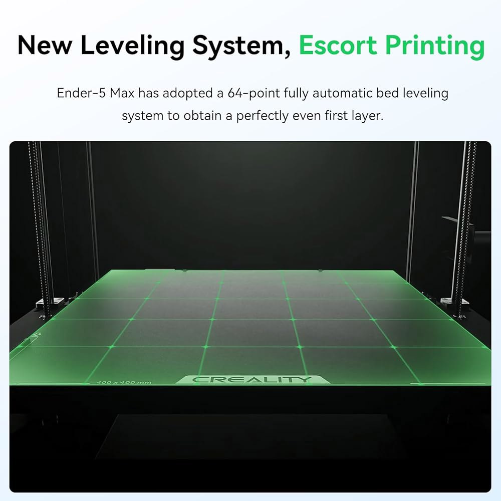 크리알리티 엔더 5 맥스 3D 프린터, 700mm/s 고속 인쇄 기능을 갖춘 프린팅 기계, 400 대형 영역, 64점 자동 평준화 300 고온 정밀 선형 레일 Ender 5 Max - 상세 이미지 3