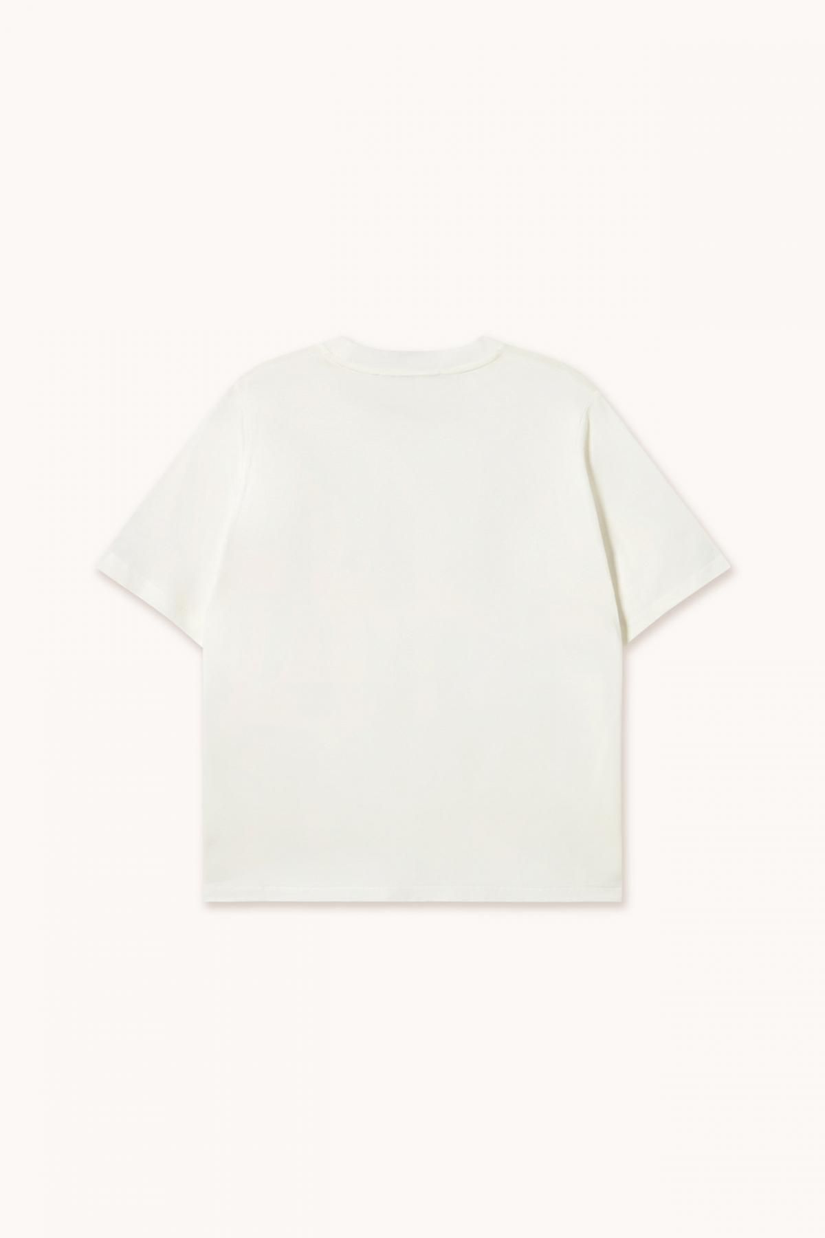 타이니코튼 베이직 화이트 반팔 티셔츠 SS25-727104 ONE COLOR - 상세 이미지 2