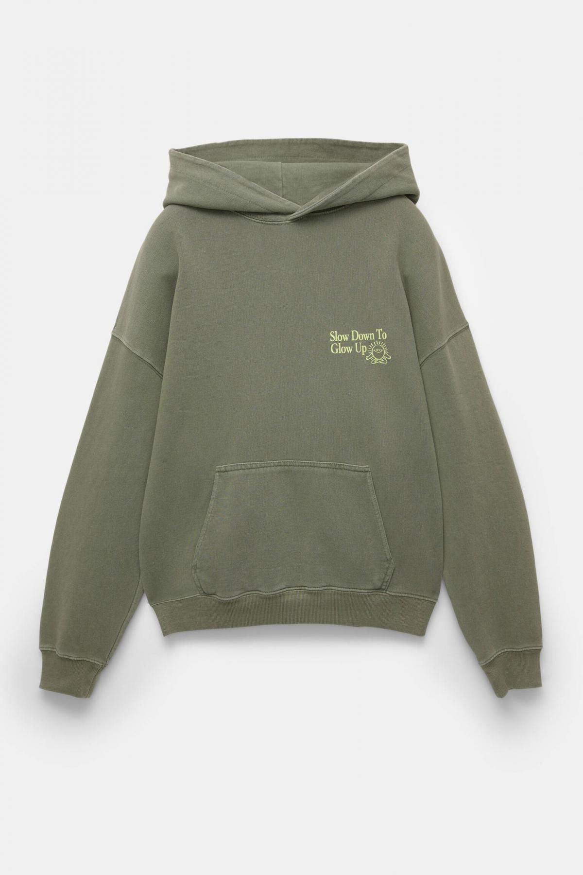 풀앤베어 오버사이즈 그래픽 후드티 California 7560/302 KHAKI - 상품 이미지