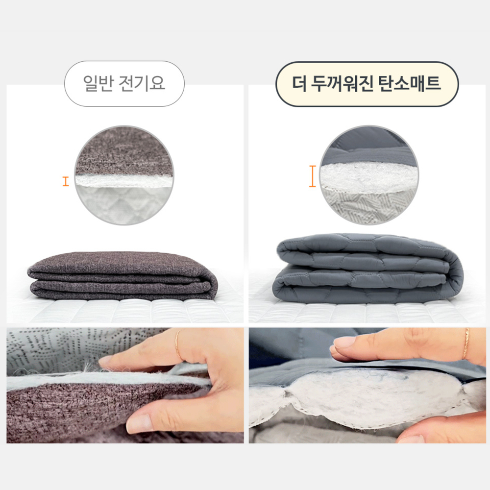 엠보 1인용 차박용 빨아쓰는 아기 전기 장판 매트 이미지 8