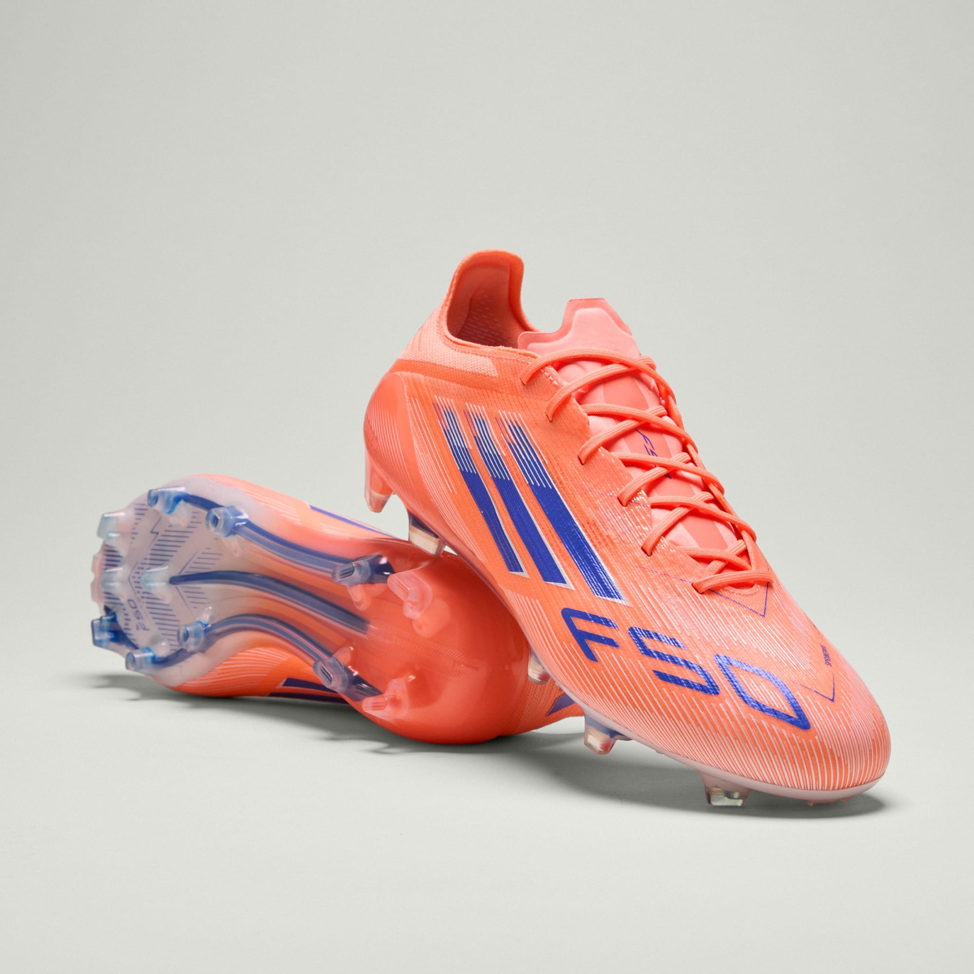 F50 Elite FG Cleats (Coral Blaze Pack) Beam Orange, US 6 - 상세 이미지 3