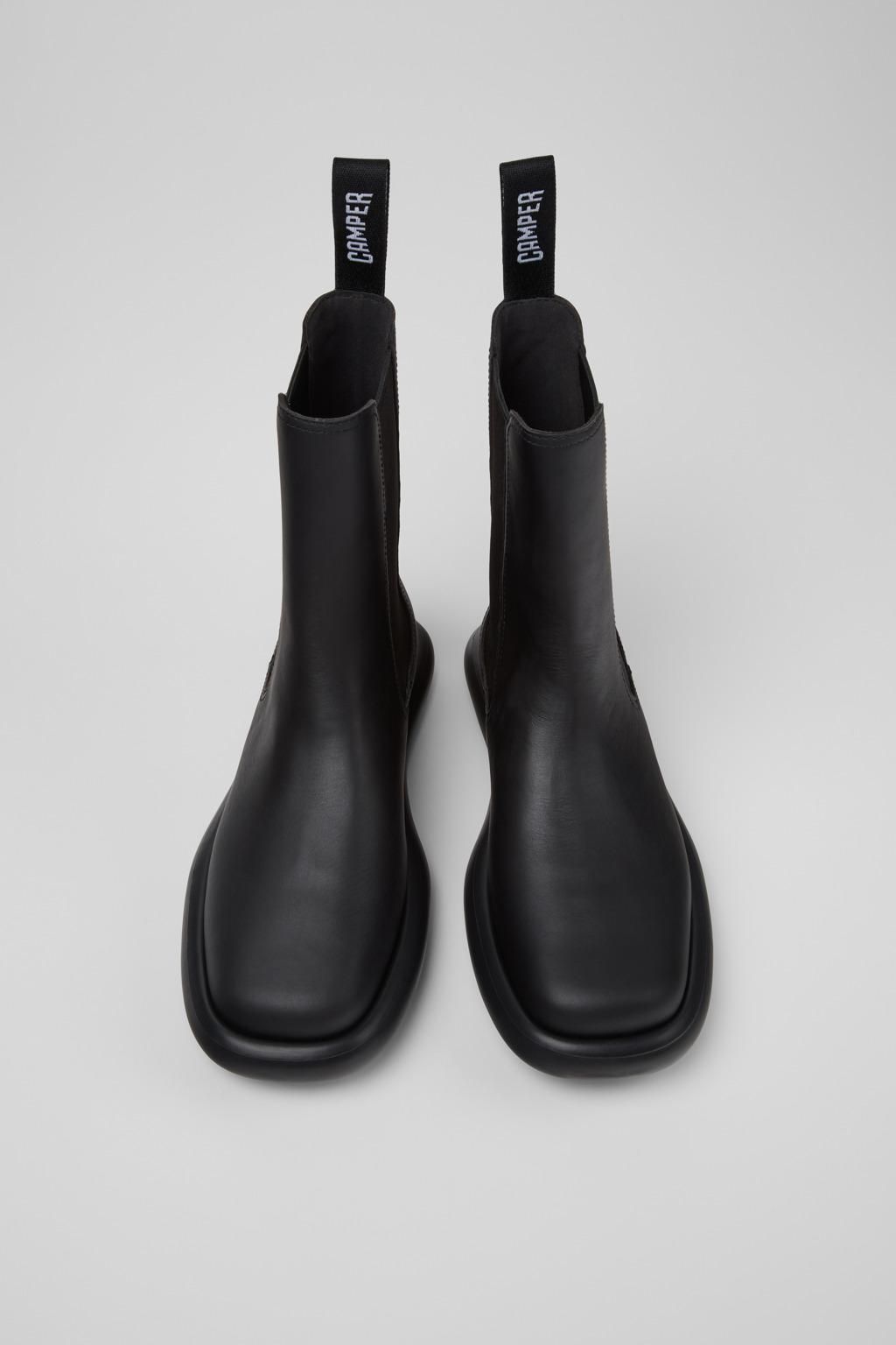 캠퍼 라이트웨이트 블랙 레더 앵클부츠 K400758-006 BLACK - 상세 이미지 4