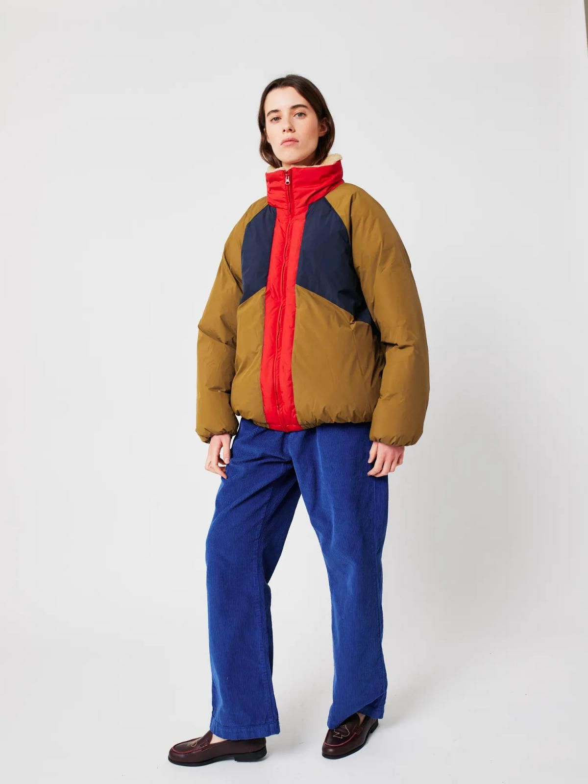 보보쇼즈 테크니컬 컬러블록 래글런 슬리브 패딩 점퍼 B225AD079 ONE COLOR 이미지 8