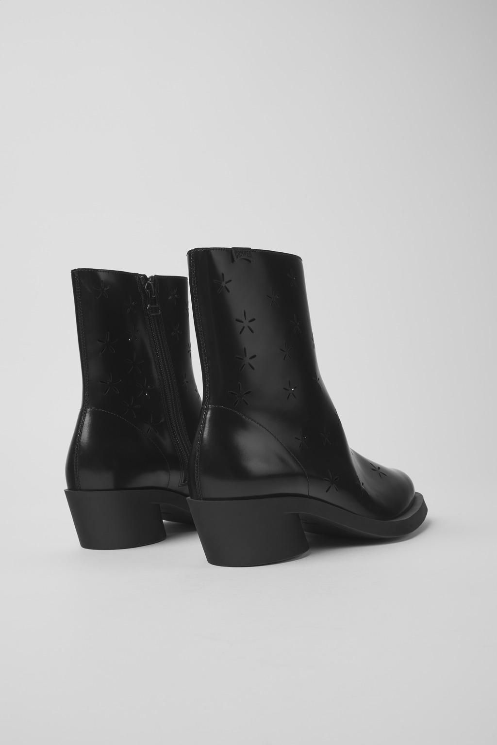 캠퍼 플라워컷 아웃 레더 블랙 앵클부츠 Bonnie K400687-001 BLACK - 상세 이미지 3