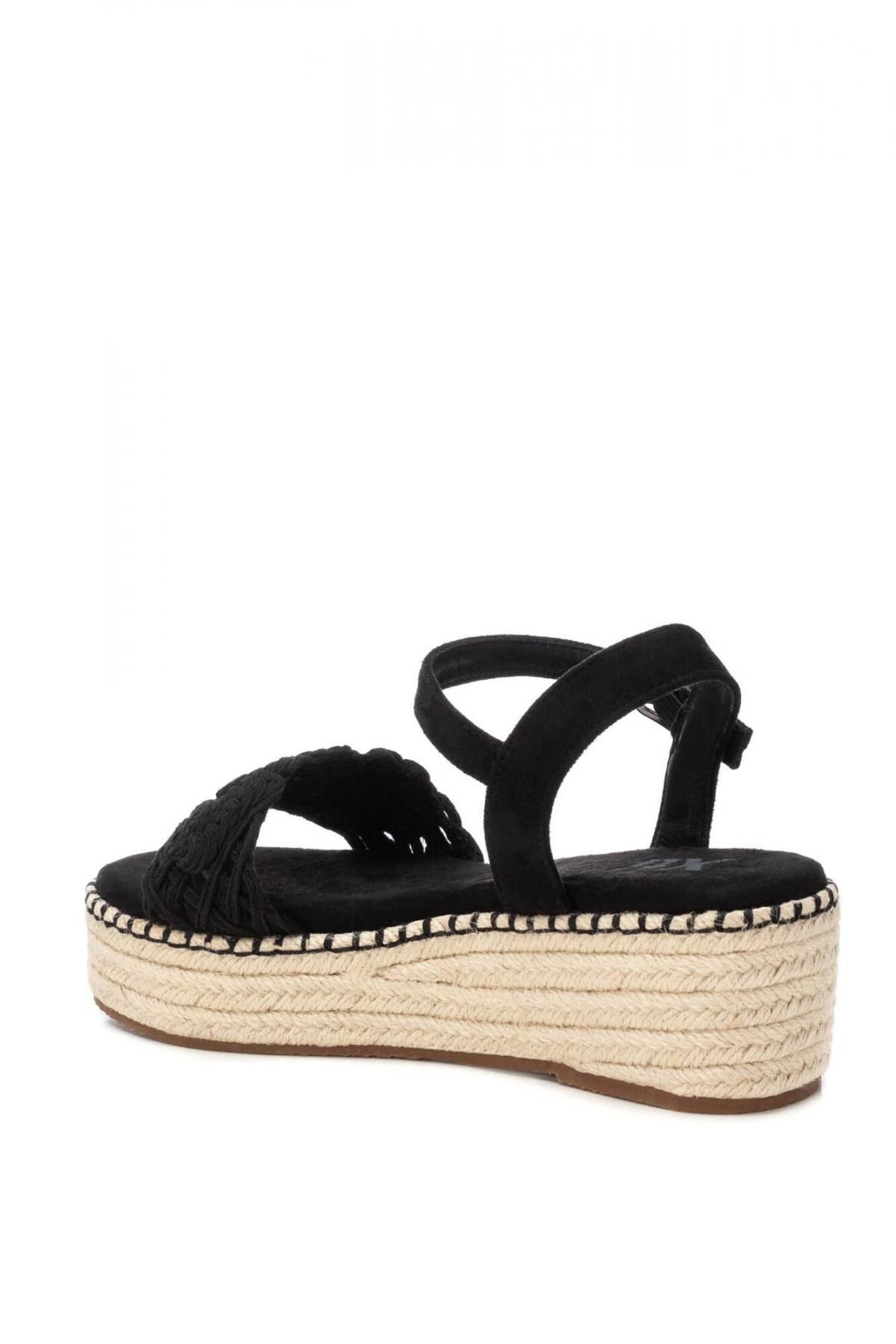 엑스티아이 크로셰 스트랩 웨지 플랫폼 샌들 1529576 NEGRO - 상세 이미지 4