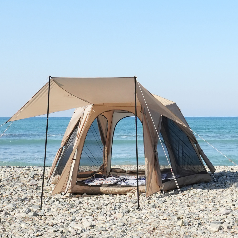 빅스페이스 원터치 텐트 특대형 그늘막 자동 쉘터 감성 방수 플라이포함