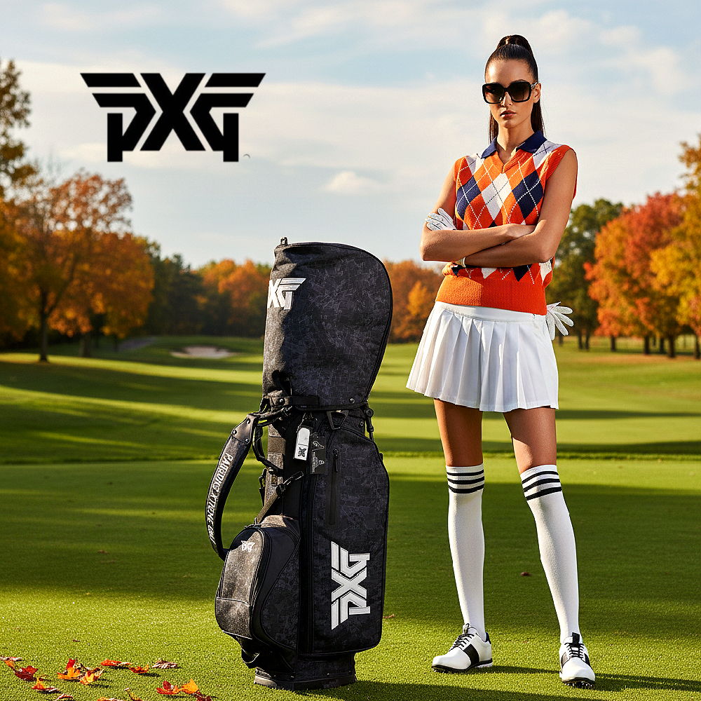 PXG 택티컬 카모 스탠드백 경량 프리미엄 골프백 - 메인 이미지