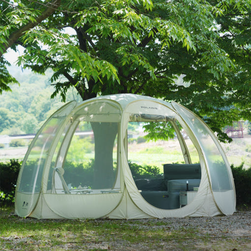 캠핑텐트 폴라리스 메쉬쉘터 P1 원터치텐트 팝업 돔형 모기장