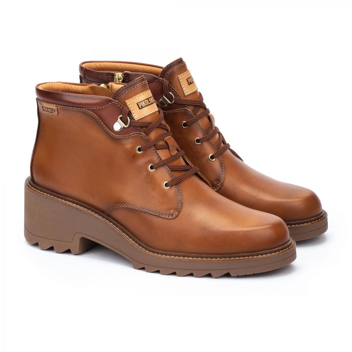 피콜리노스 베이직 레이스업 앵클부츠 ALCARAZ W7A-8555C1 BRANDY - 상세 이미지 2