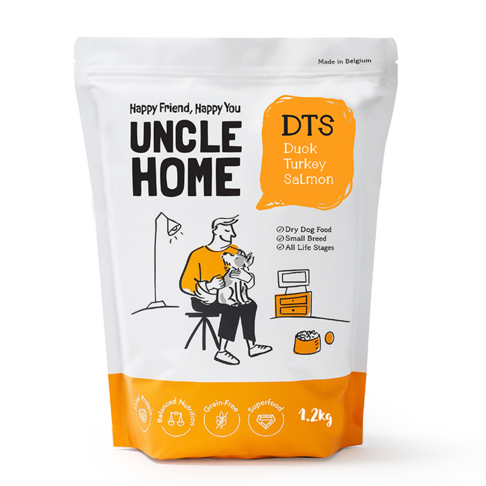 엉클홈 디티에스 기호성 좋은 그레인프리 강아지사료 오리+칠면조+연어, 1.2kg, 1개 - 메인 이미지