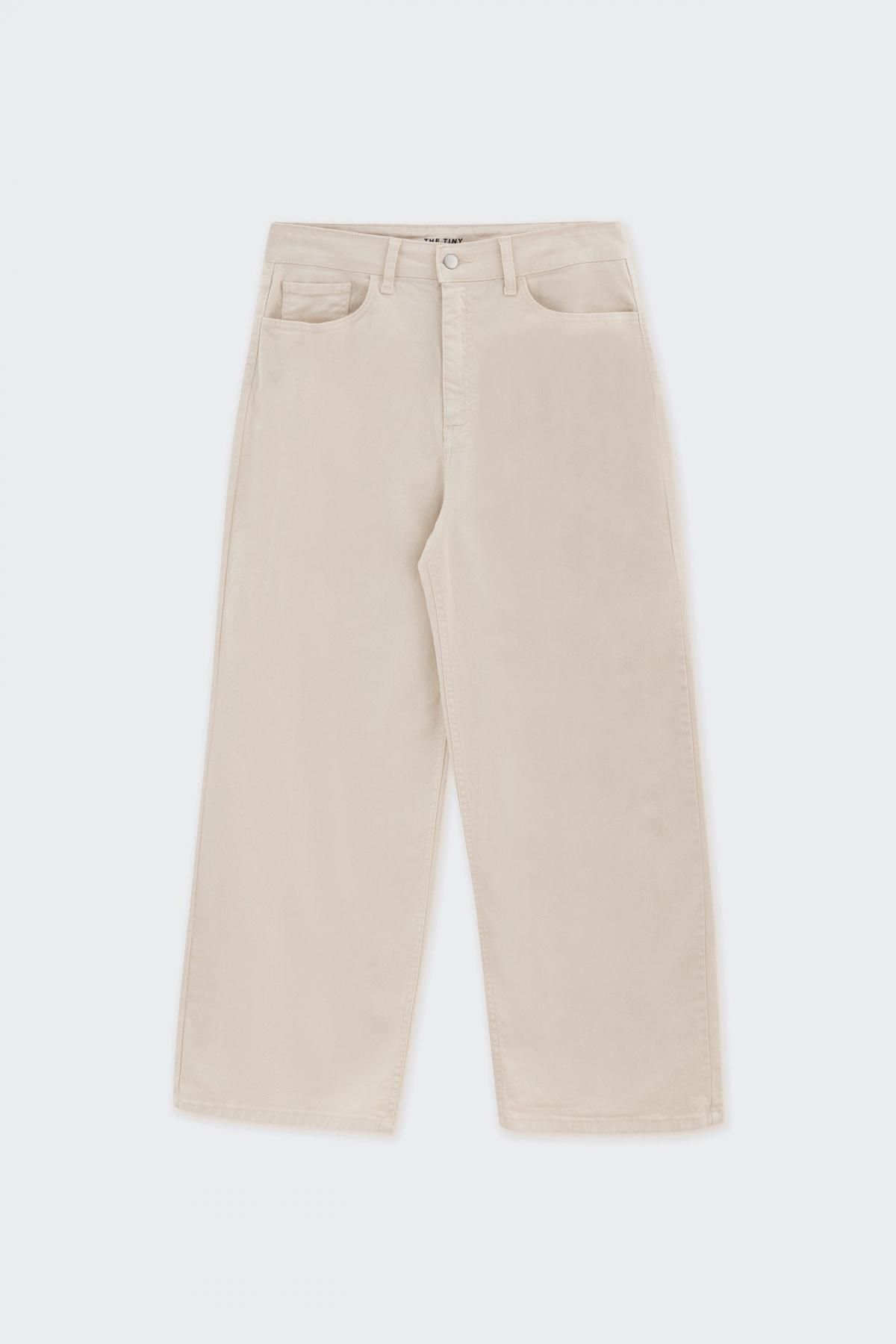 타이니코튼 라이트크림 와이드 데님 팬츠 TTBS-002103 LIGHT CREAM - 메인 이미지