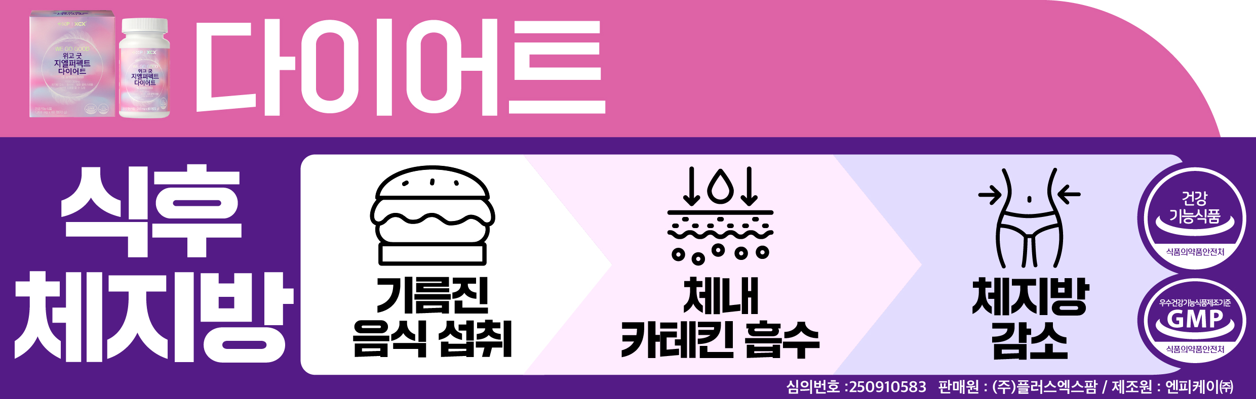 위고 굿 지엘 퍼펙트 다이어트 녹차 단쇄지방산 낙산 난소화성 말토덱스트린 식이섬유 60정 - 상세 이미지 4