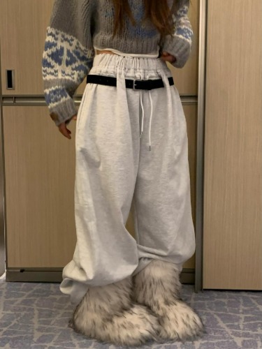 오버츄리링팬츠(벨트별도) - 상품 이미지