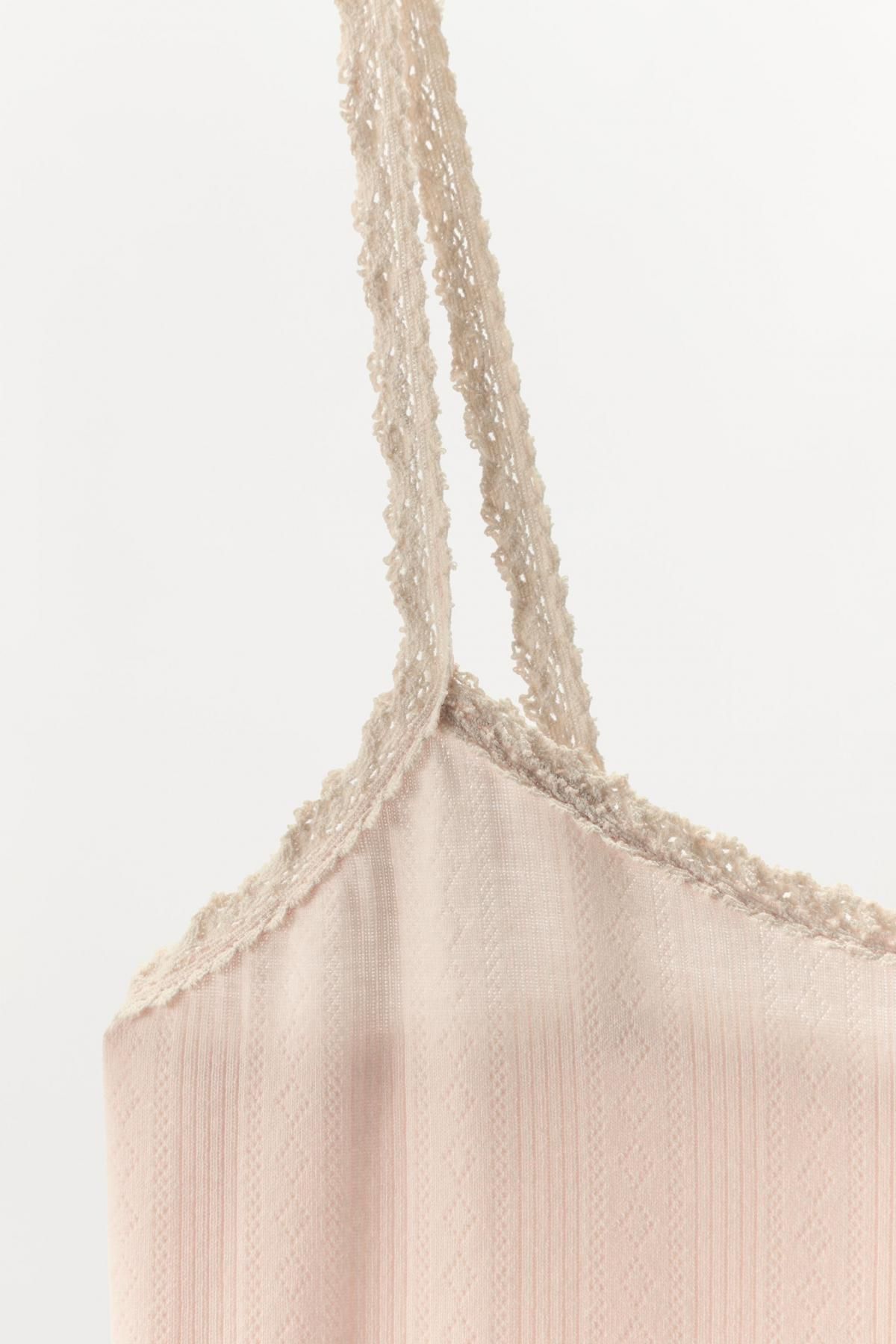 자라 포인텔 레이스 트림 미니 원피스 1223/617 PALE PINK - 상세 이미지 5