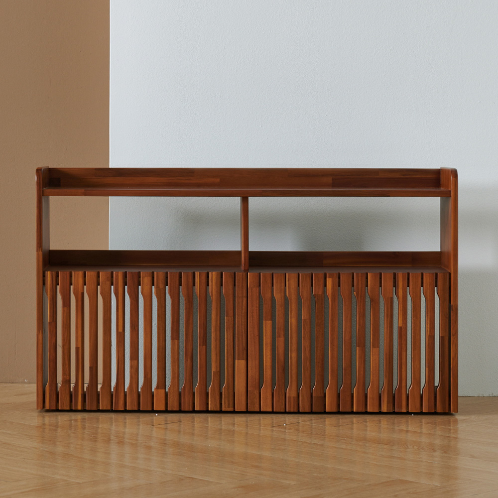 아카시아 원목 침대헤드 선반 S