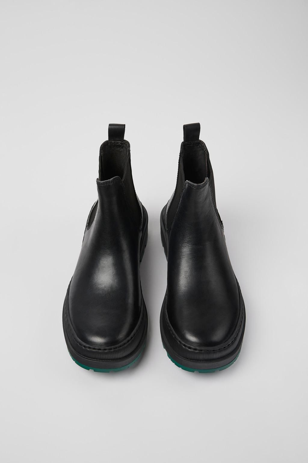 캠퍼 블랙 레더 여성 앵클부츠 Brutus Trek K400646-006 BLACK - 상세 이미지 4