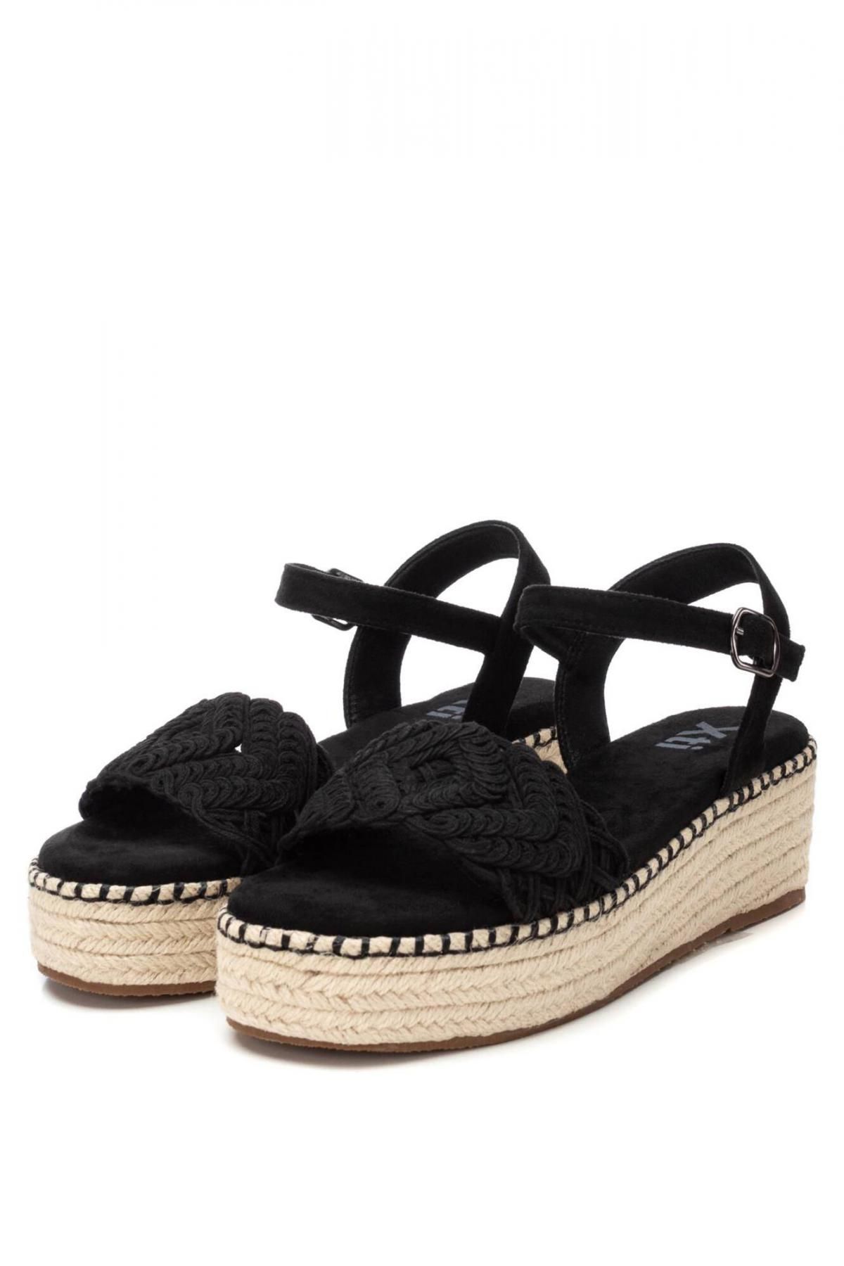 엑스티아이 크로셰 스트랩 웨지 플랫폼 샌들 1529576 NEGRO - 상세 이미지 5