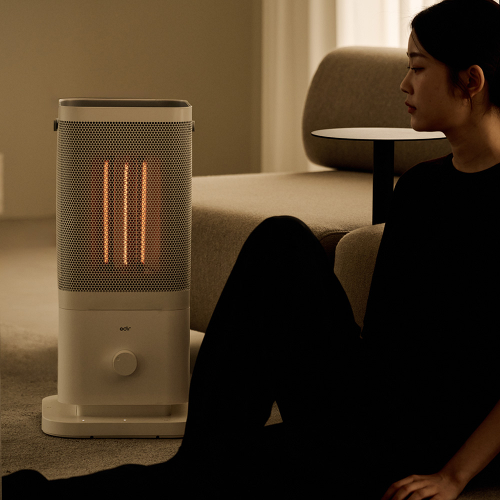 에디르 오방난로 가정용 전기히터 카본 사무실 전기난로 난방기