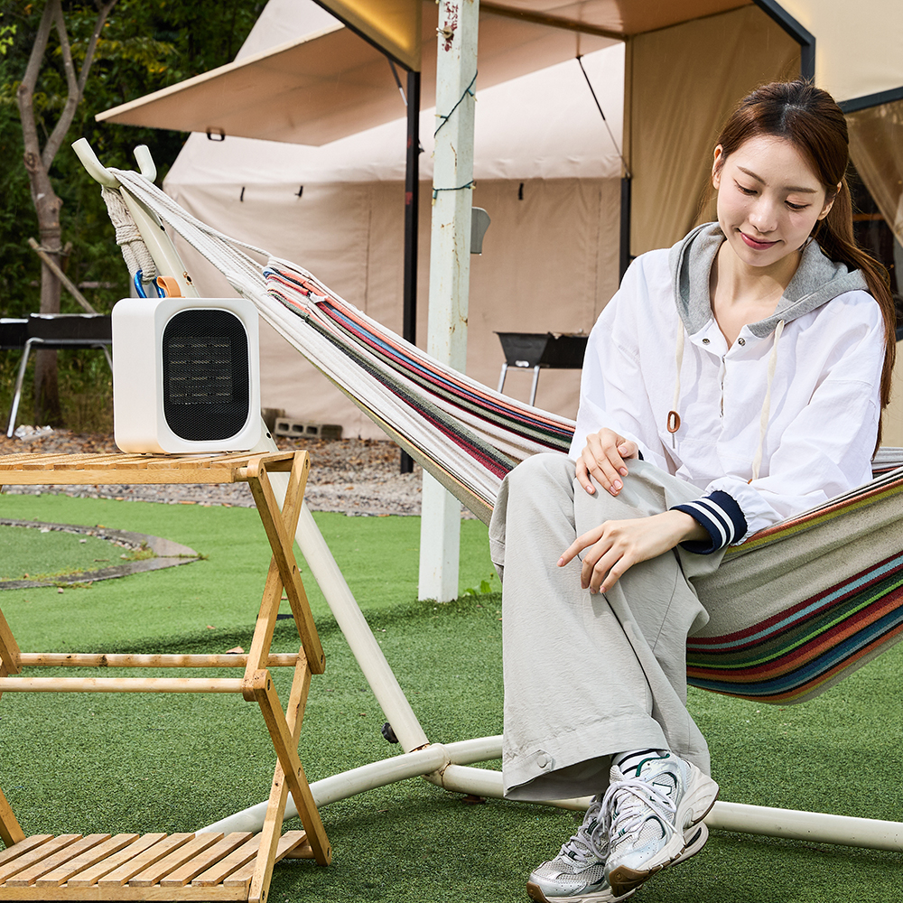 한일 미니 온풍기 욕실 사무실 캠핑 화장실 가정용 소형 휴대용 히터 HEF-1000UE