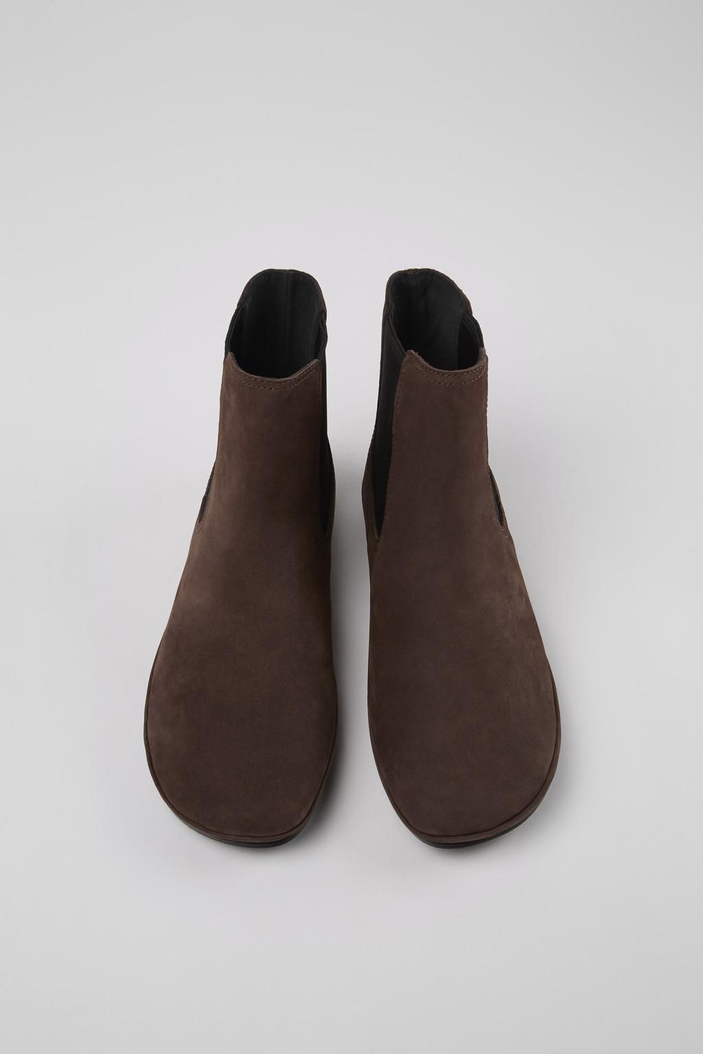 캠퍼 프리미엄 브라운 누벅 레이스업 부츠 Right K400705-006 BROWN - 상세 이미지 4