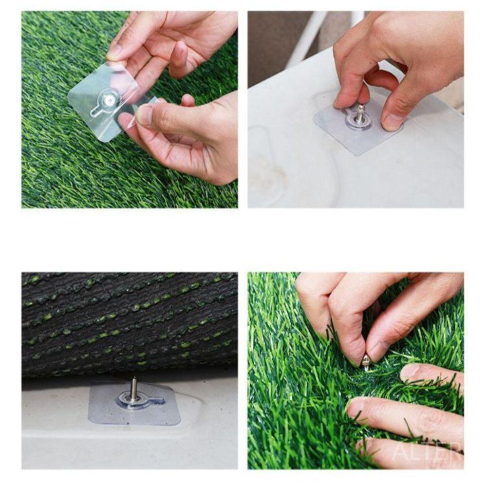 에어컨 실외기 인조 커버 잔디 소음 단열 차단 4cm 높이 2개 세트 30x80cm - 상세 이미지 5