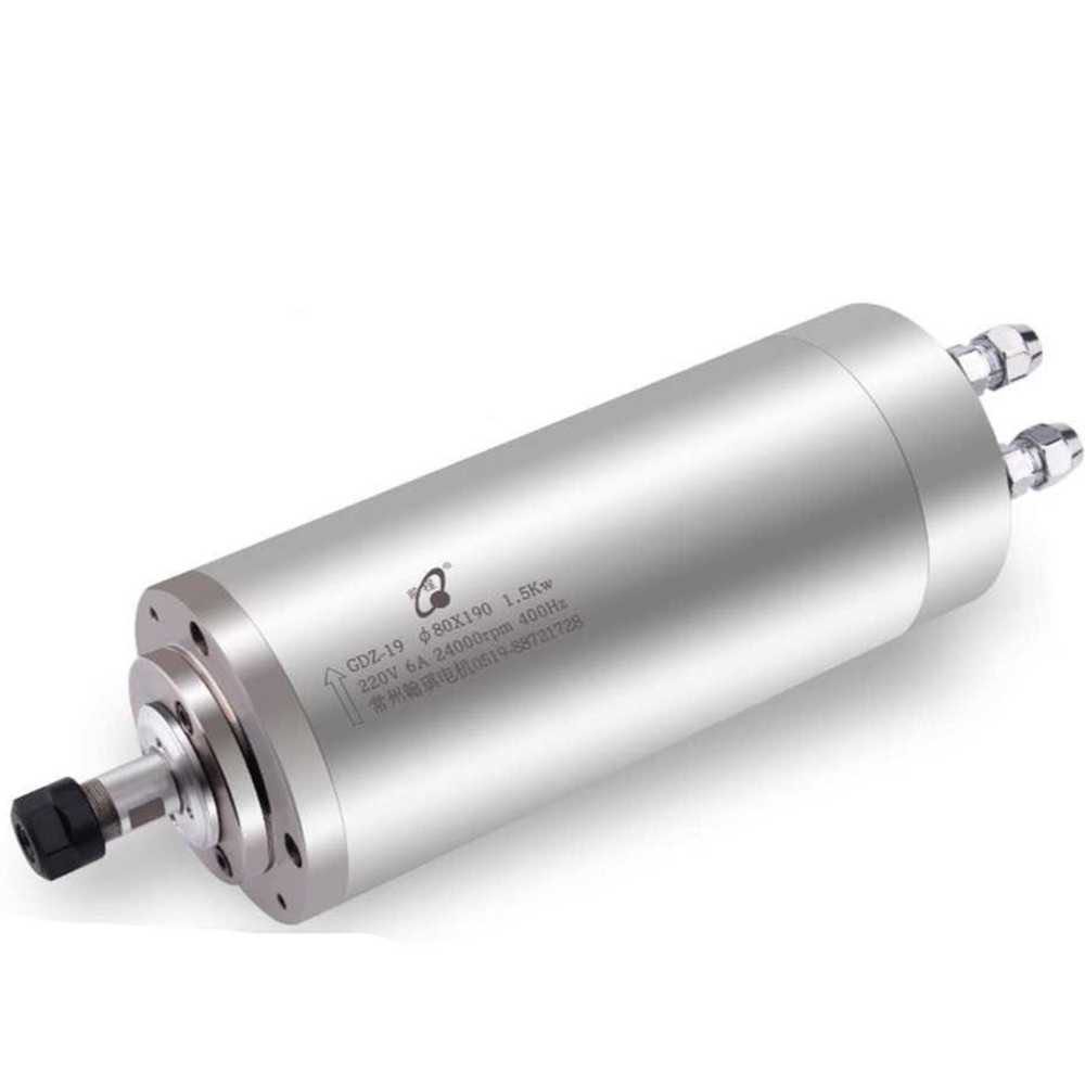정밀 가공용 스핀들 모터 공냉식 파워헤드 CNC 밀링 800W 65x210 220V ER11 척 - 상품 이미지