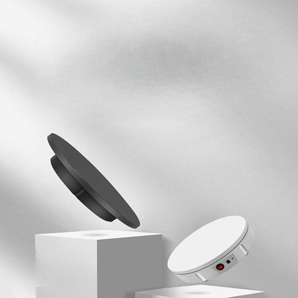 상품 촬영 턴테이블 전시용 회전대 자동 회전 진열대 직경42cm 화이트 20-60초 - 상세 이미지 2