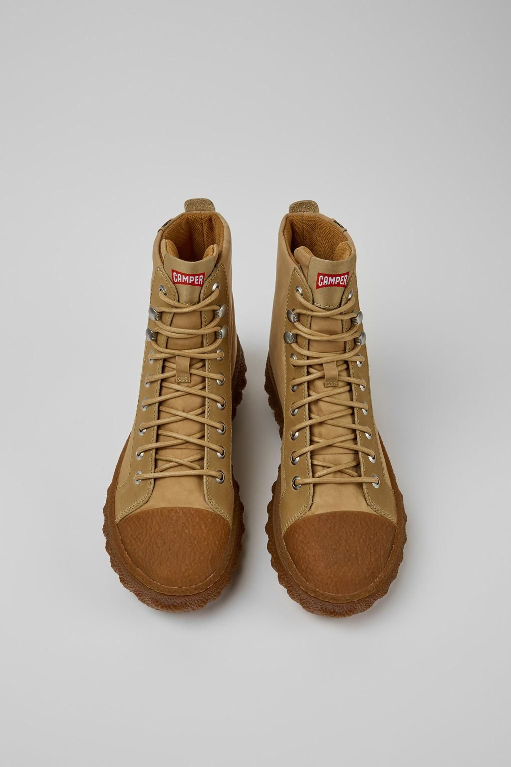 캠퍼 테크니컬 프리마로프트 베이지 앵클부츠 Ground K400584-007 BEIGE - 상세 이미지 4
