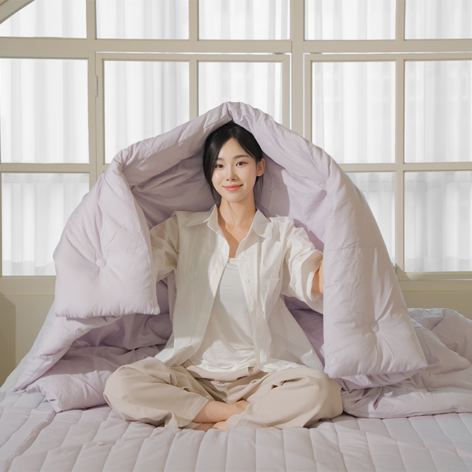 뜨숨 사계절 이불 알러지케어 차렵이불 간절기 가을 신혼 침구 싱글 베이지 이미지 7
