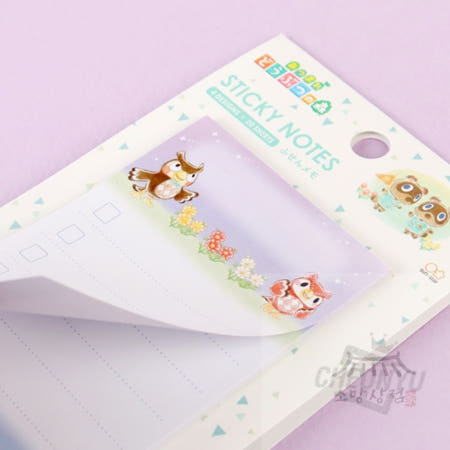 모여봐요 동물의숲 접착 메모지 특이한메모지 떡메 귀여운노트