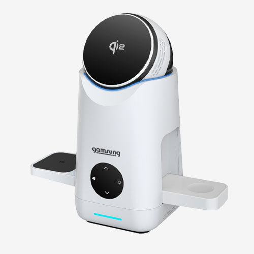3in1 Qi2 15W 고속 무선충전 스테이션 아이폰 애플워치 에어팟 감성공장 - 상세 이미지 5