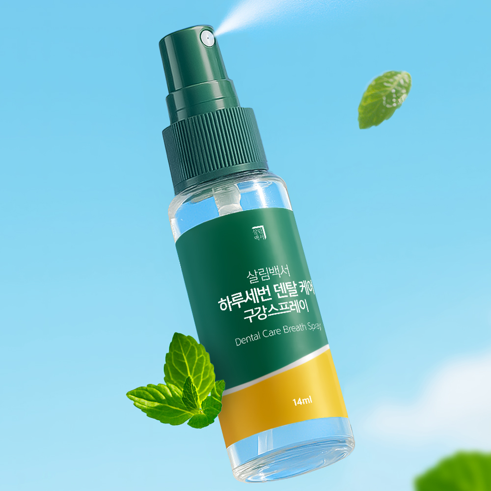 살림백서 덴탈케어 구강 스프레이 14ml 3개 입냄새 제거 마우스 구취 제거 청결제