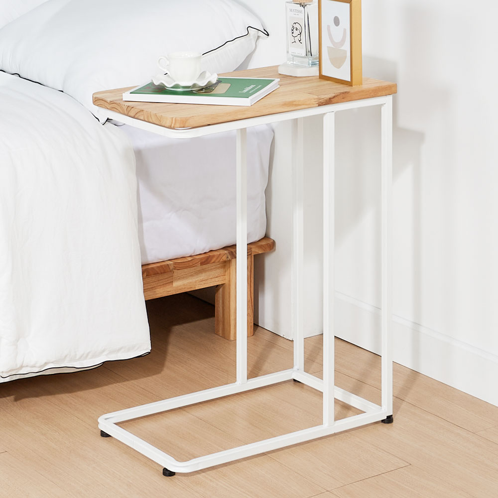 보쿠 거실 사이드 테이블 소파 틈새 티 1인용 원목 침대 노트북 책상 미니