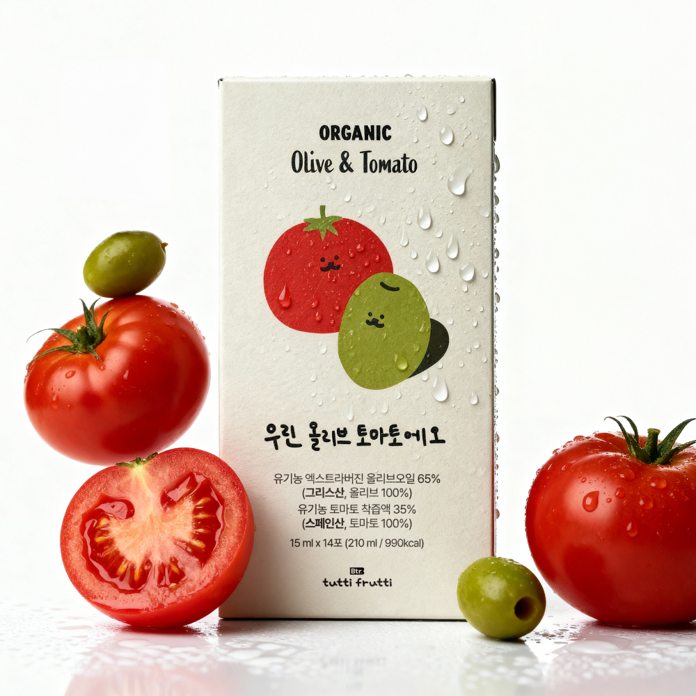 뚜띠프루티 우린 올리브토마토에오 유기농 엑스트라버진 공복 올리브오일 토마토 스틱 냉압착 210ml, 1개 - 상세 이미지 4
