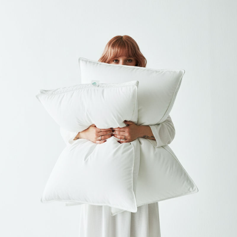 클래식패브릭 호텔 구스베개 3중구조 일반형 미디엄