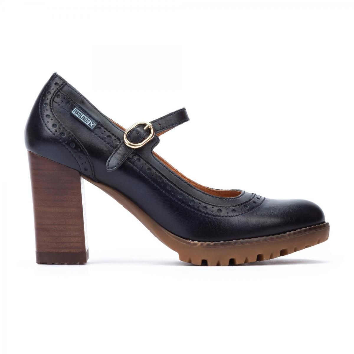 피콜리노스 클래식 9cm 힐 메리제인 레더 펌프스 CONNELLY W7M-5590C1 BLUE - 상품 이미지