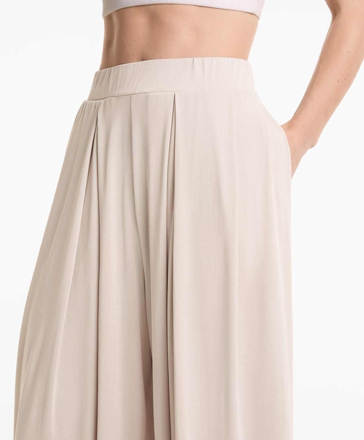 오이쇼 트렌디 와이드 플루이드 모달 블렌드 퍼프 팬츠 6240/555 PALEMINK - 상세 이미지 5