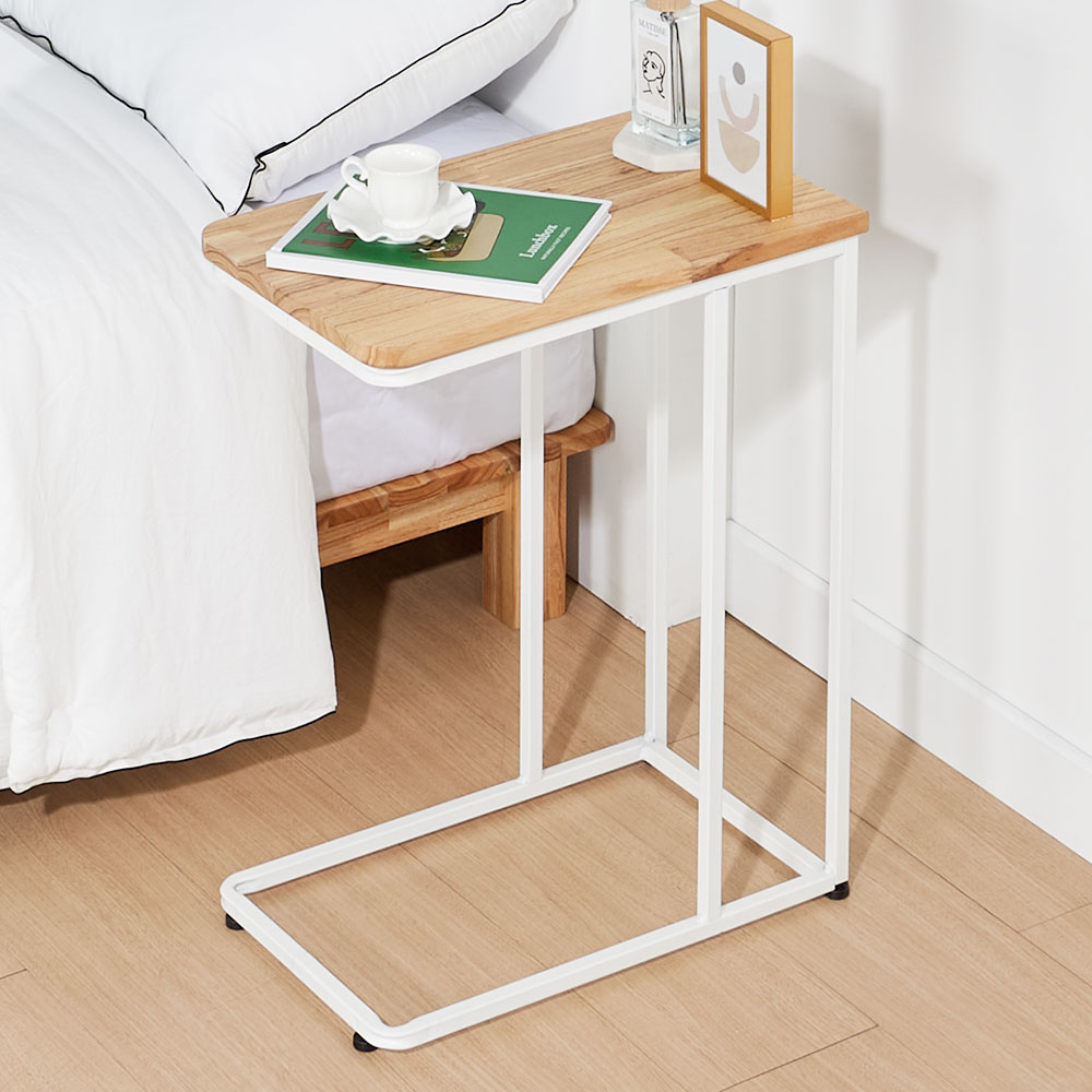 보쿠 거실 사이드 테이블 소파 틈새 티 1인용 원목 침대 노트북 책상 미니