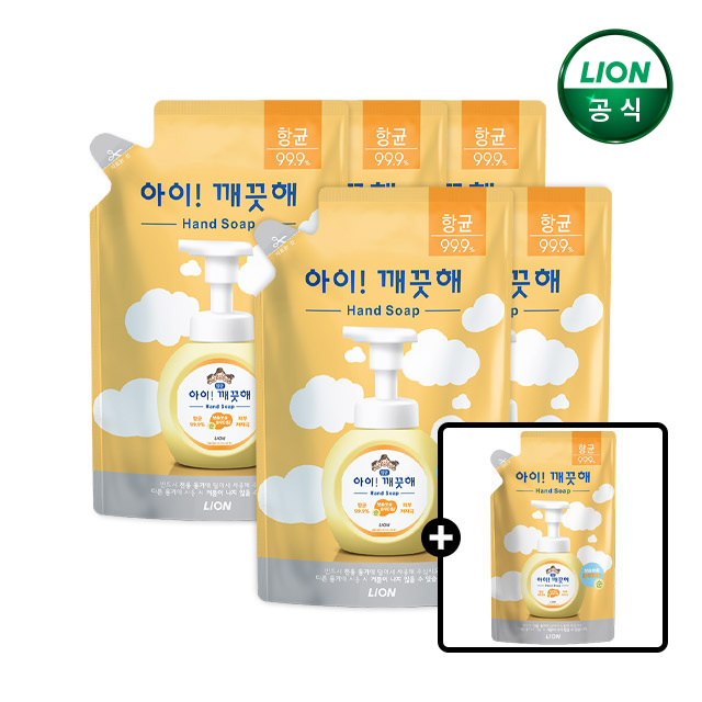 아이깨끗해 핸드워시 순 450ml 리필x5개+200ml 리필 이미지 1
