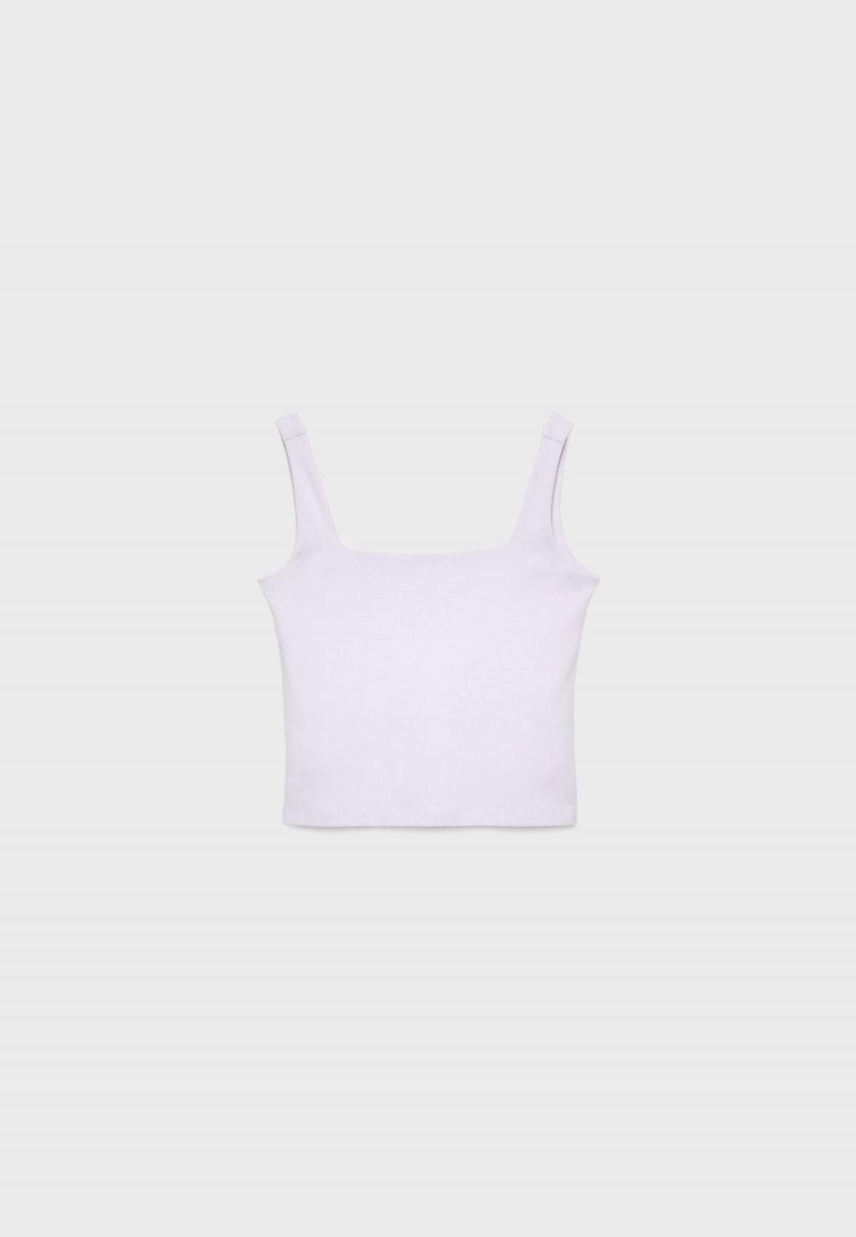 스트라디바리우스 스퀘어넥 베이직 민소매 탑 7695/665 LILAC - 메인 이미지