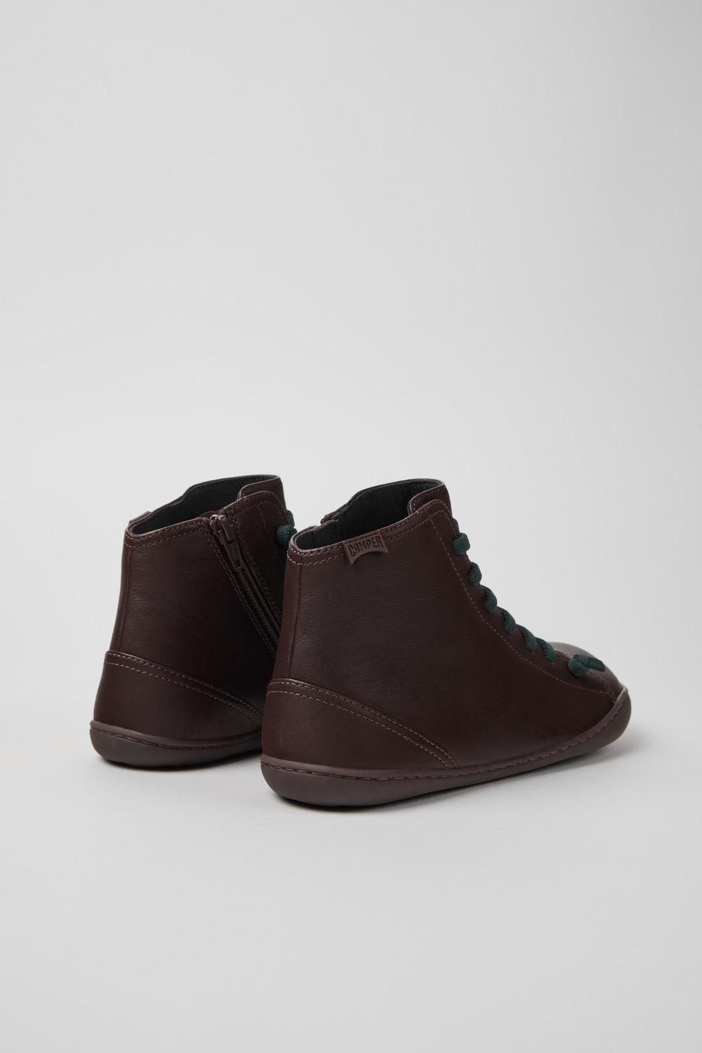 캠퍼 브라운 레더 앵클부츠 Peu K400509-022 BROWN - 상세 이미지 3
