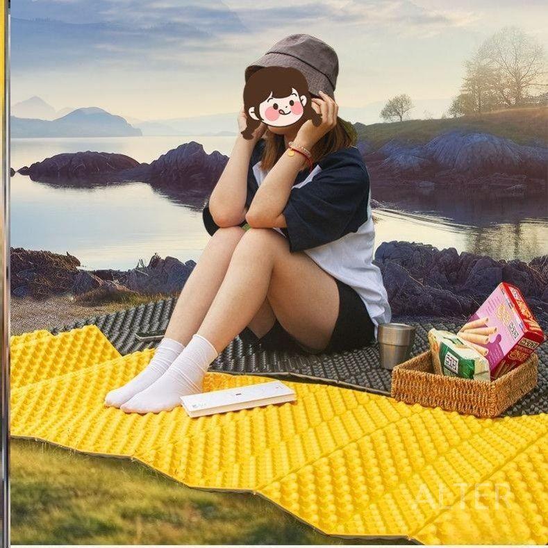 백패킹 발포매트 1인용 낮잠 낚시 사무실 차박 싱글 캠핑 그린 185x60x1.7cm - 상세 이미지 4